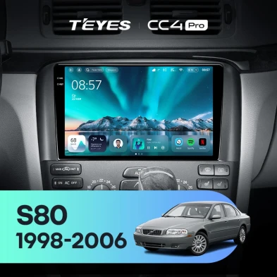 Штатная магнитола Teyes CC4 Pro 8/128 Volvo S80 1 (1998-2006)
