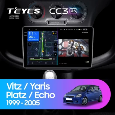 Штатная магнитола Teyes CC3 2K 4/64 Toyota Echo (1999-2005) F1