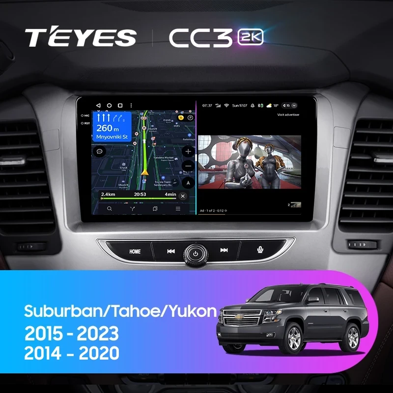 Штатная магнитола Teyes CC3 2K 4/64 GMC Yukon (2014-2020)
