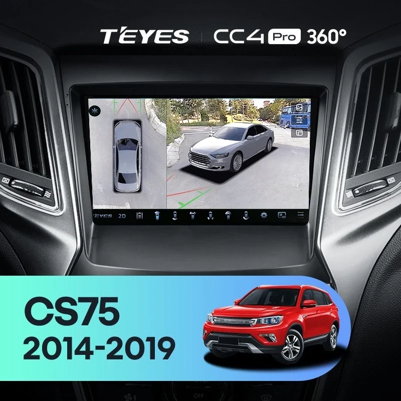 Штатная магнитола Teyes CC4 Pro 360 8/128 Changan CS75 (2014-2019)