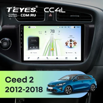 Штатная магнитола Teyes CC4L 6/64 Kia Ceed 2 JD (2012-2018) (матовая)