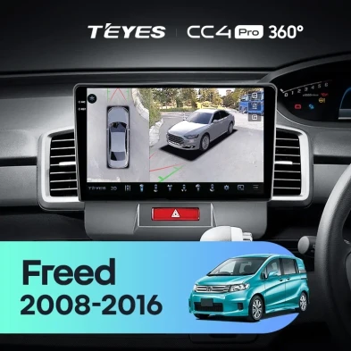 Штатная магнитола Teyes CC4 Pro 360 12/256 Honda Freed 1 (2008-2016) F1 Правый руль