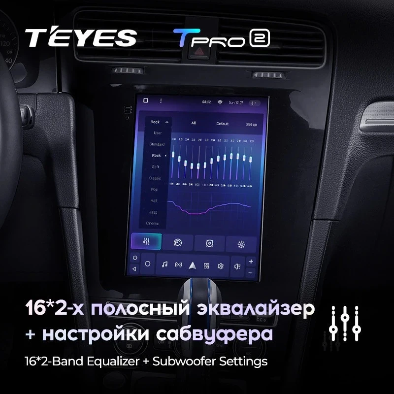 Штатная магнитола Tesla style Teyes TPRO 2 4/64 Volkswagen Golf 7 (2012-2020)