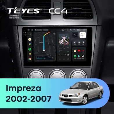 Штатная магнитола Teyes CC4 8/128 Subaru Impreza GD GG (2002-2007)