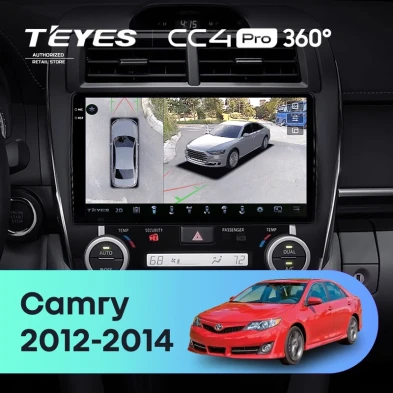 Штатная магнитола Teyes CC4 Pro 360 12/256 Toyota Camry 7 XV 50 55 (2012-2014) Америка