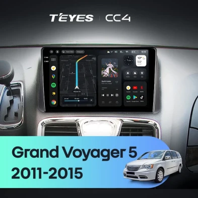 Штатная магнитола Teyes CC4 6/64 Chrysler Grand Voyager 5 (2011-2015)