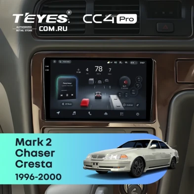 Штатная магнитола Teyes CC4 Pro 8/128 Toyota Mark 2 100 (1996-2000)
