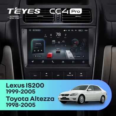 Штатная магнитола Teyes CC4 Pro 8/128 Lexus IS200 XE10 (1999-2005)