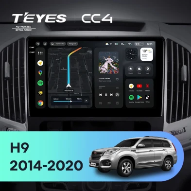 Штатная магнитола Teyes CC4 8/128 Haval H9 (2014-2020)