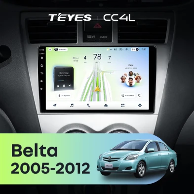 Штатная магнитола Teyes CC4L 6/64 Toyota Belta (2005-2012)