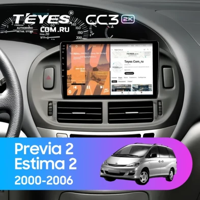 Штатная магнитола Teyes CC3 2K 4/32 Toyota Estima 2 (2000-2006)