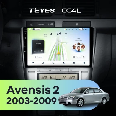 Штатная магнитола Teyes CC4L 6/64 Toyota Avensis T250 (2003-2009)