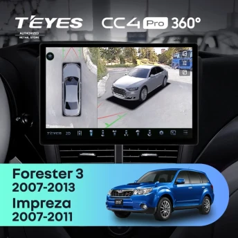 Штатная магнитола Teyes CC4 Pro 360 12/256 Subaru Forester 3 SH (2007-2013) (13")