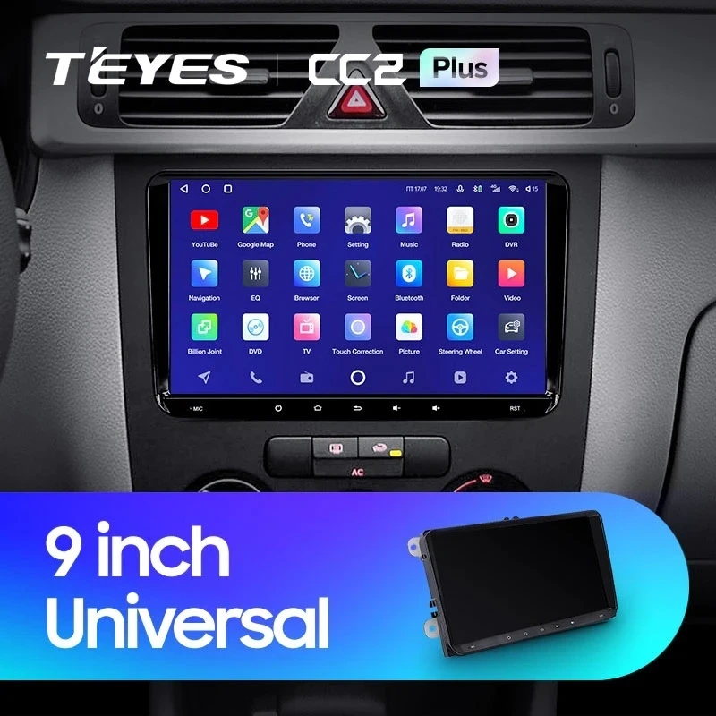 Магнитола Teyes CC2 Plus 3/32 Volkswagen / Skoda Универсал 9"