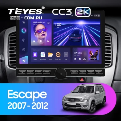Штатная магнитола Teyes CC3 2K 6/128 Ford Escape (2007-2012) F1 (13" с кнопками)