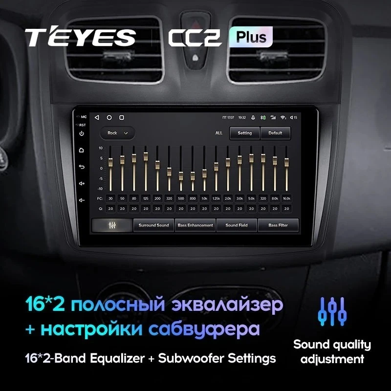 Штатная магнитола Teyes CC2L Plus 2/32 Renault Logan 2 (2012-2022) F2