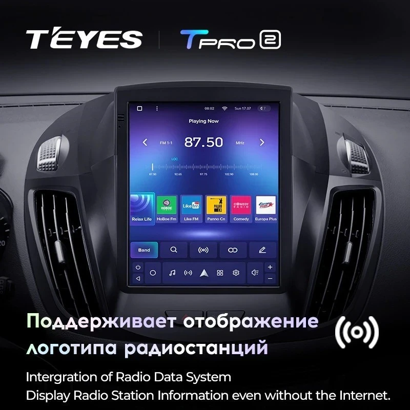 Штатная магнитола Tesla style Teyes TPRO 2 6/128 Ford Escape 3 (2012-2019)