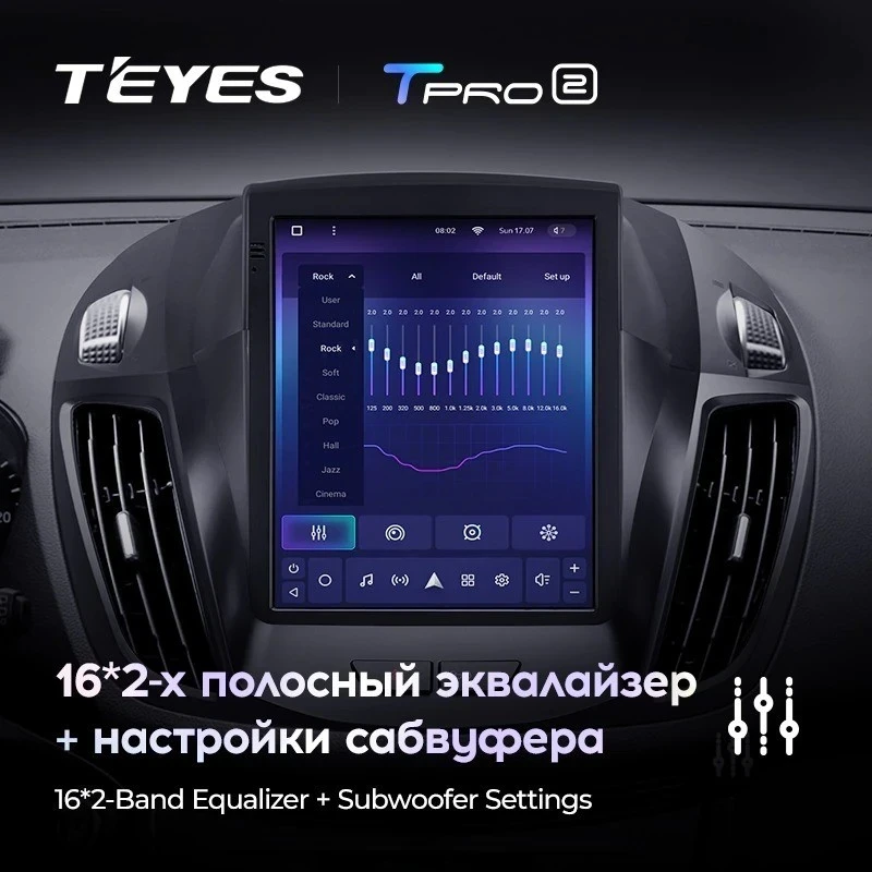 Штатная магнитола Tesla style Teyes TPRO 2 6/128 Ford Escape 3 (2012-2019)