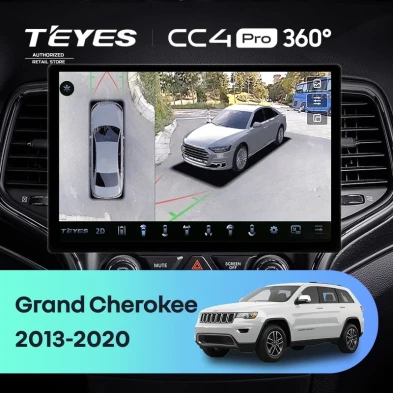 Штатная магнитола Teyes CC4 Pro 360 12/256 Jeep Grand Cherokee WK2 (2013-2020) F1 (13")