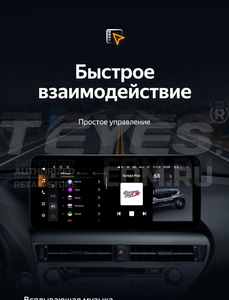 Штатная магнитола Teyes LUX ONE 4/64 Audi A4 B8 (2007-2015) Тип-B