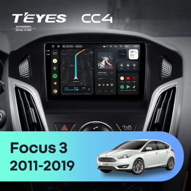 Штатная магнитола Teyes CC4 8/128 Ford Focus 3 (2011-2019) F2