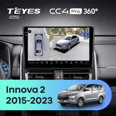 Штатная магнитола Teyes CC4 Pro 360 8/128 Toyota Innova 2 (2015-2023)