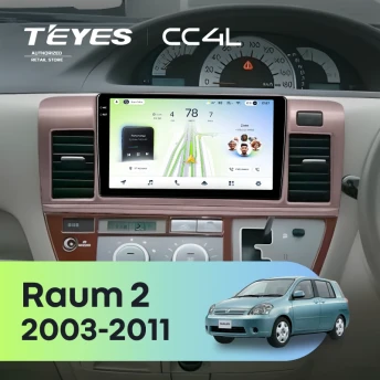 Штатная магнитола Teyes CC4L 6/64 Toyota Raum 2 (2003-2011)