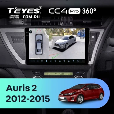 Штатная магнитола Teyes CC4 Pro 360 12/256 Toyota Auris 2 E180 (2012-2015) Правый руль