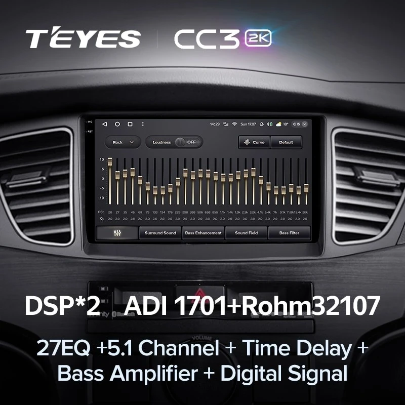 Штатная магнитола Teyes CC3 2K 6/128 Kia Cadenza K7 (2011-2012)