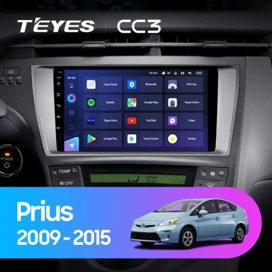 Штатная магнитола Teyes CC3 4/32 Toyota Prius 3 XW30 (2009-2015) F1 Правый руль