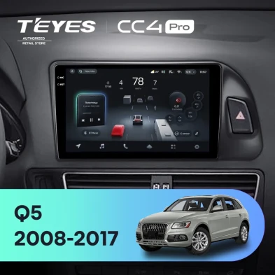 Штатная магнитола Teyes CC4 Pro 8/128 Audi Q5 8R (2008-2017) Тип-B